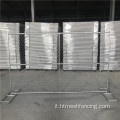 Fencing mobile galvanizzato a catena temporanea